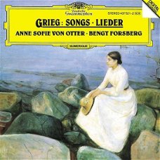 Anne Sofie Von Otter  -  Grieg , Bengt Forsberg – Songs - Lieder  (CD) Nieuw