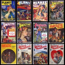 Pulp Fiction 12 Stuks Science Fiction e.a. 1931-1952