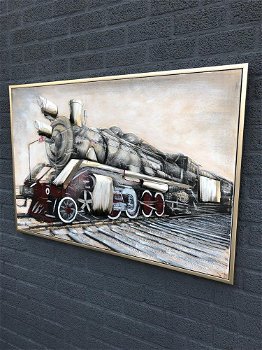 trein , 3 d , schilderij - 3