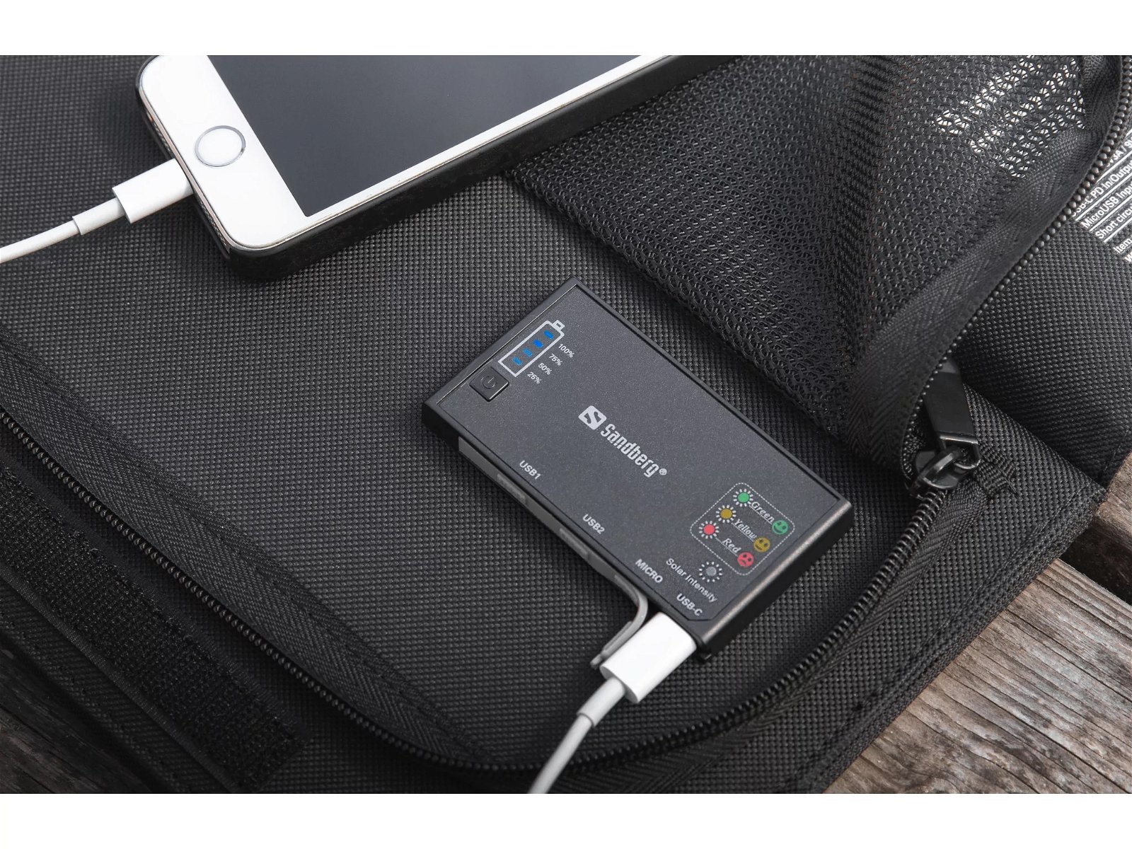Solar Charger 21W 2x USB + USB-C geschikt voor alle merken - Afbeelding 6