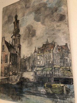 Leuk schilderij van Amsterdam - 2