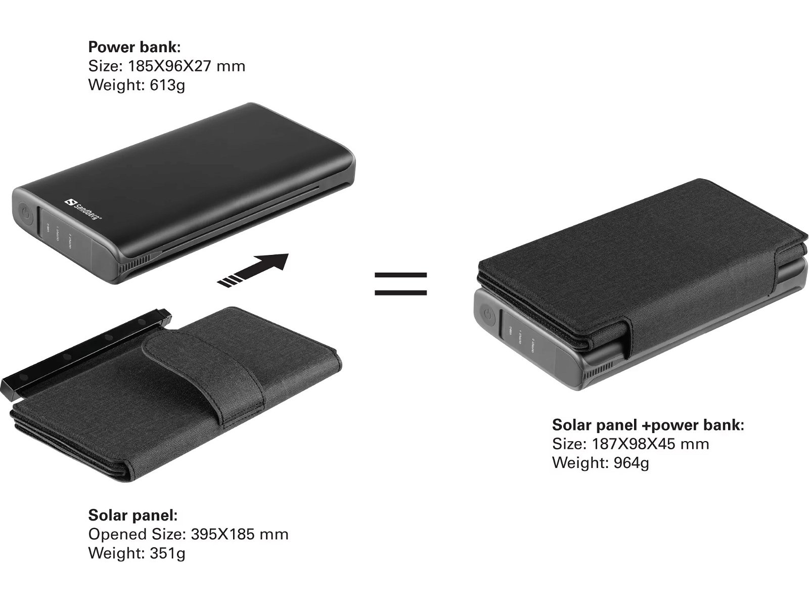 Solar 4-Panel Powerbank 25000 voor alle merken smartphone - Afbeelding 6