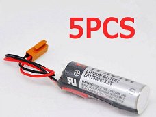 5pcs ER17500V ER17/50 CS1W-BAT01 3.6V 2700mAh PLC Li-ion Battery