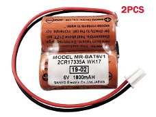 MR-BAT6V1 batería Mitsubishi 1800mAh Mitsubishi 2CR17335A WK17 6V CR17335(19-02) 2pcs