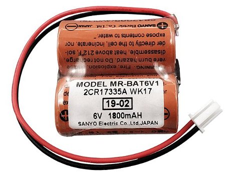 Mitsubishi 2CR17335A WK17 6V CR17335(19-02) batería para MR-BAT6V1 - 0