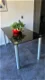 Glazen tafel met rvs poten - 0 - Thumbnail