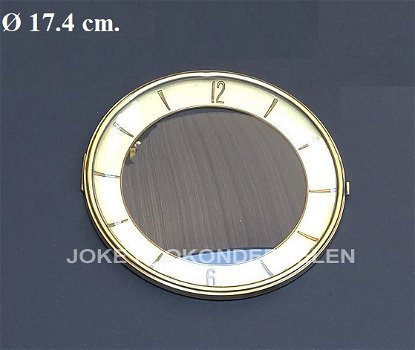 = Pendule deur / wijzerplaat =bol glas=47890 - 0