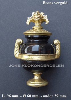 = Klokstel ornament =zie omschrijving= 47893