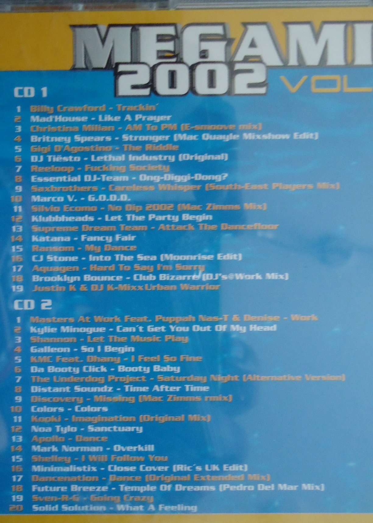 Te koop de originele CD Megamix 2002 Volume 2 van Digidance. - Afbeelding 2