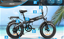 KAISDA K2 Pro Folding Electric Moped Bike Mountain - 6 - Thumbnail