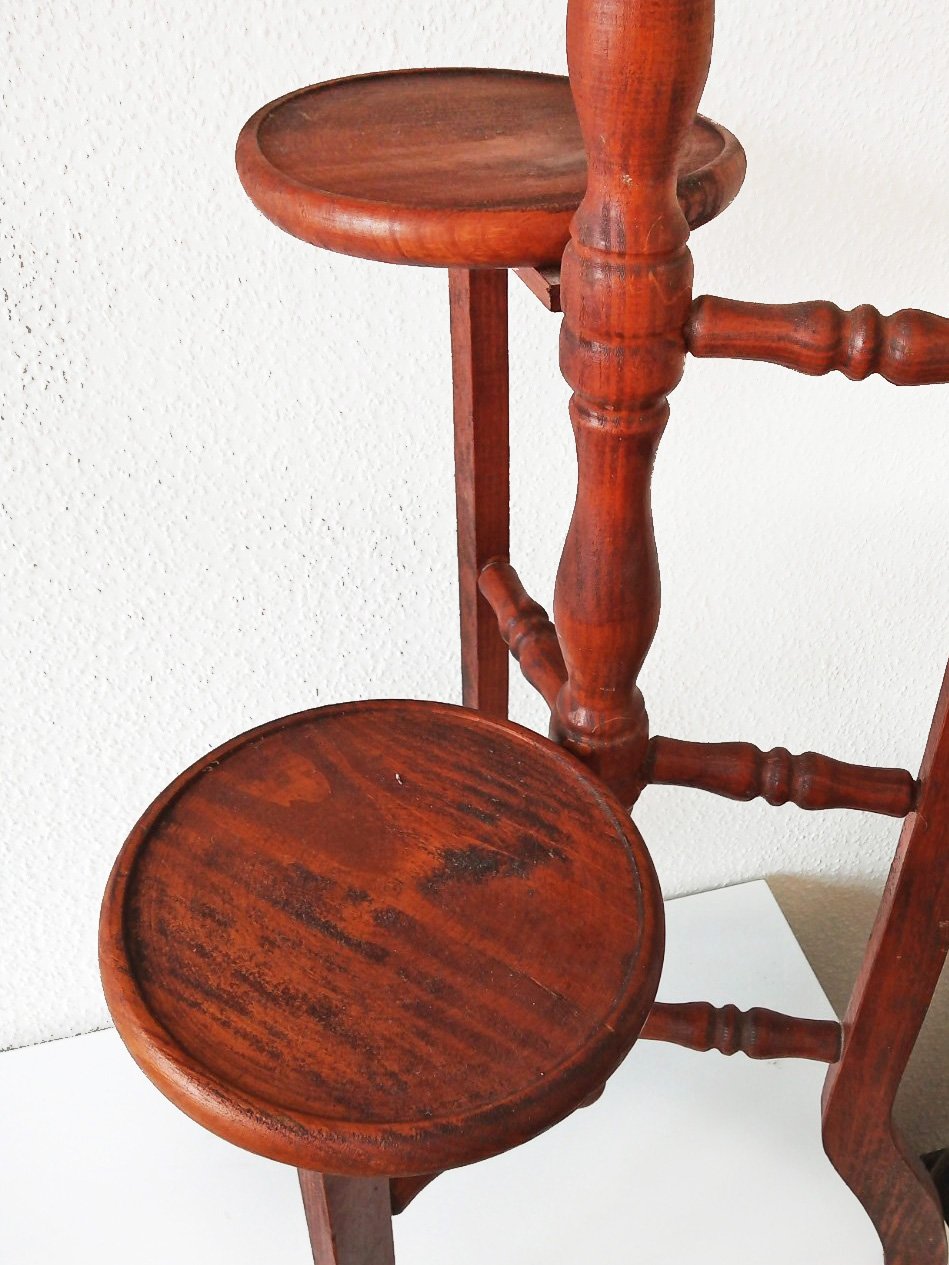 retro plantenrek met vier plateaus - Afbeelding 2