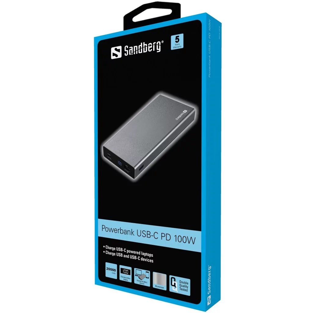 Powerbank USB-C PD 100W 20000 geschikt voor alle merken smartphone laptops tablets - Afbeelding 5
