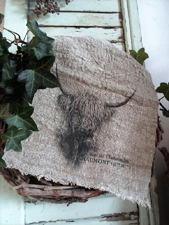 0533 SH Shabby doek hooglander. - nr. 1