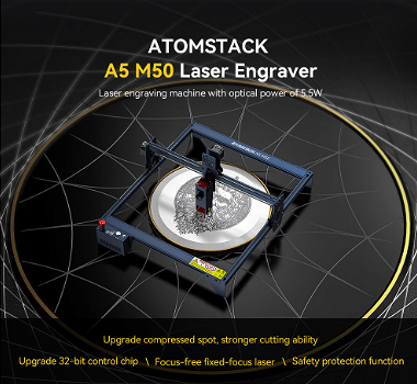 ATOMSTACK A5 M50 Laser Cutter Engraver, 5-5.5W - 1