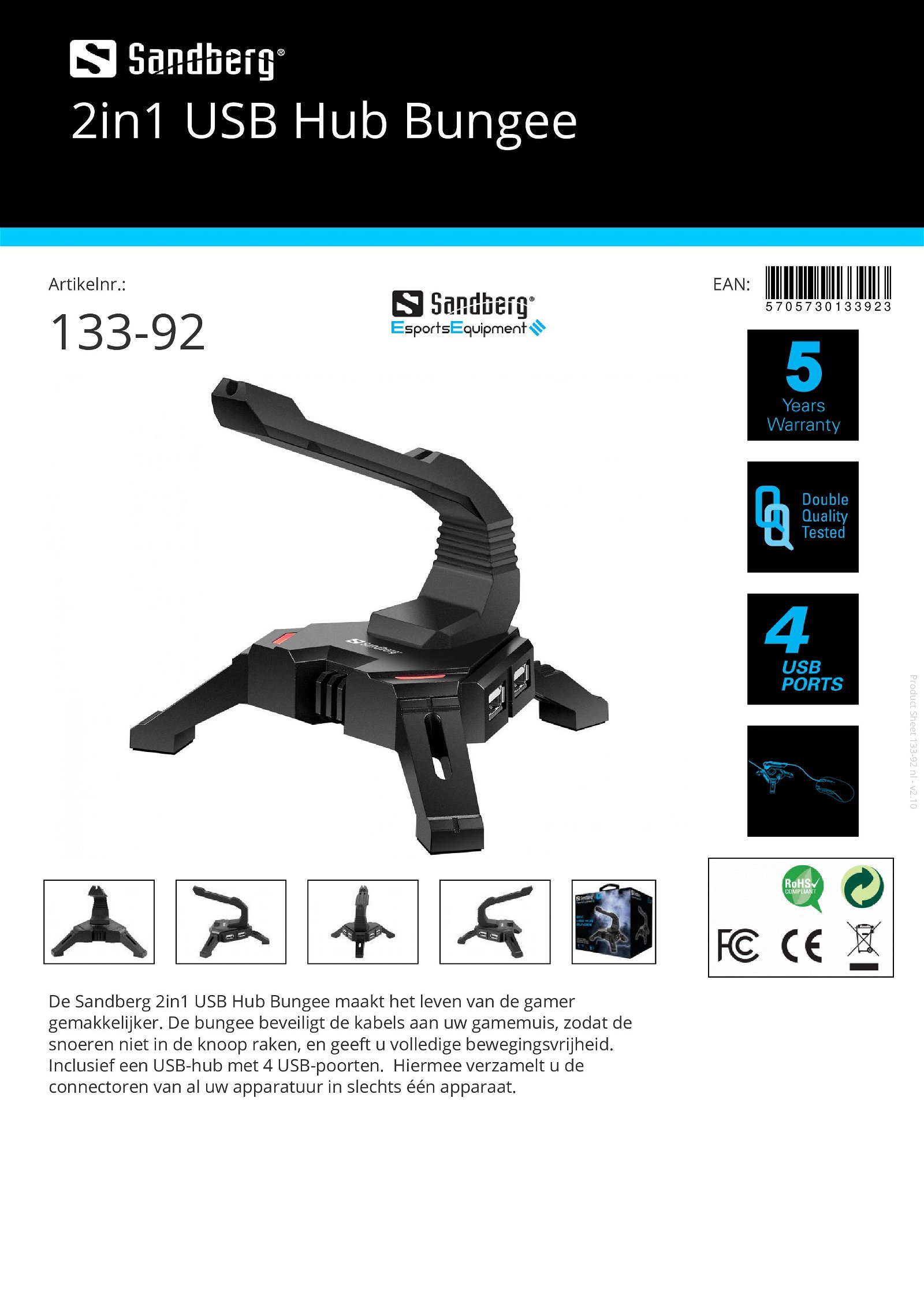 2in1 USB Hub Bungee - nr. 1