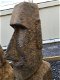 MOAI, groot stenen beeld, Paaseilanden , stenen beeld - 3 - Thumbnail