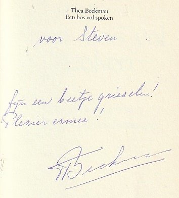 EEN BOS VOL SPOKEN - Thea Beckman - GESIGNEERD - Afbeelding 2