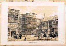 Lithografie Bramhall Hall Cheshire [c. 1841] Joseph Nash