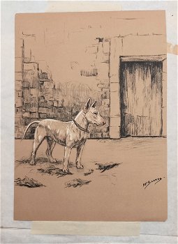 K.F. Barker Bull Terrier print - 1