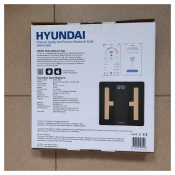 Personenweegschaal Hyundai met bluetooth en app - 1