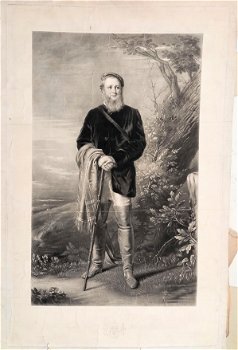 Mezzotint Joubert - Earl of Leicester 19e eeuw - 0