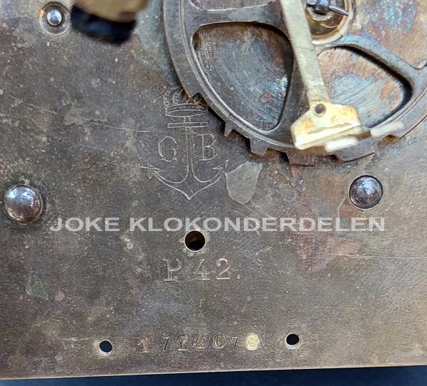 = Uurwerk v onderdelen = G.Becker P 42 =47951 - Afbeelding 5
