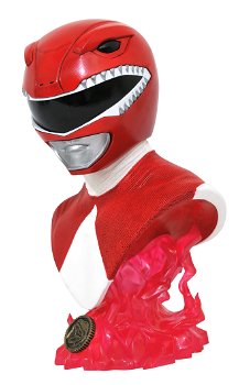 Diamond Select Mighty Morphin Power Rangers Legends in 3D Bust Red Ranger - 0