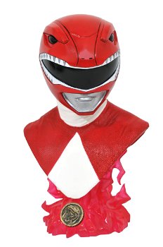 Diamond Select Mighty Morphin Power Rangers Legends in 3D Bust Red Ranger - 2