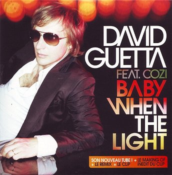 David Guetta Feat. Cozi – Baby When The Light (5 Track CDSingle) Nieuw - 0