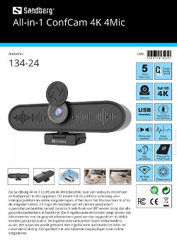 All-in-1 ConfCam 4K 4Mic videoconference webcams