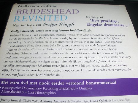 Brideshead Revisited+Dalziel & Pascoe-Serie 1+Serie-2+Serie-3-met o.a. W. Clarke & C. Buchanan. - 1