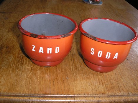 zand en soda bakje - emaille, zonder rekje - 0