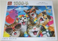 Puzzel *** CATS SELFIE *** 1000 stukjes Animal Collection *NIEUW*