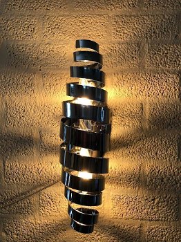 wokkellamp , wandlamp nikkel - 0