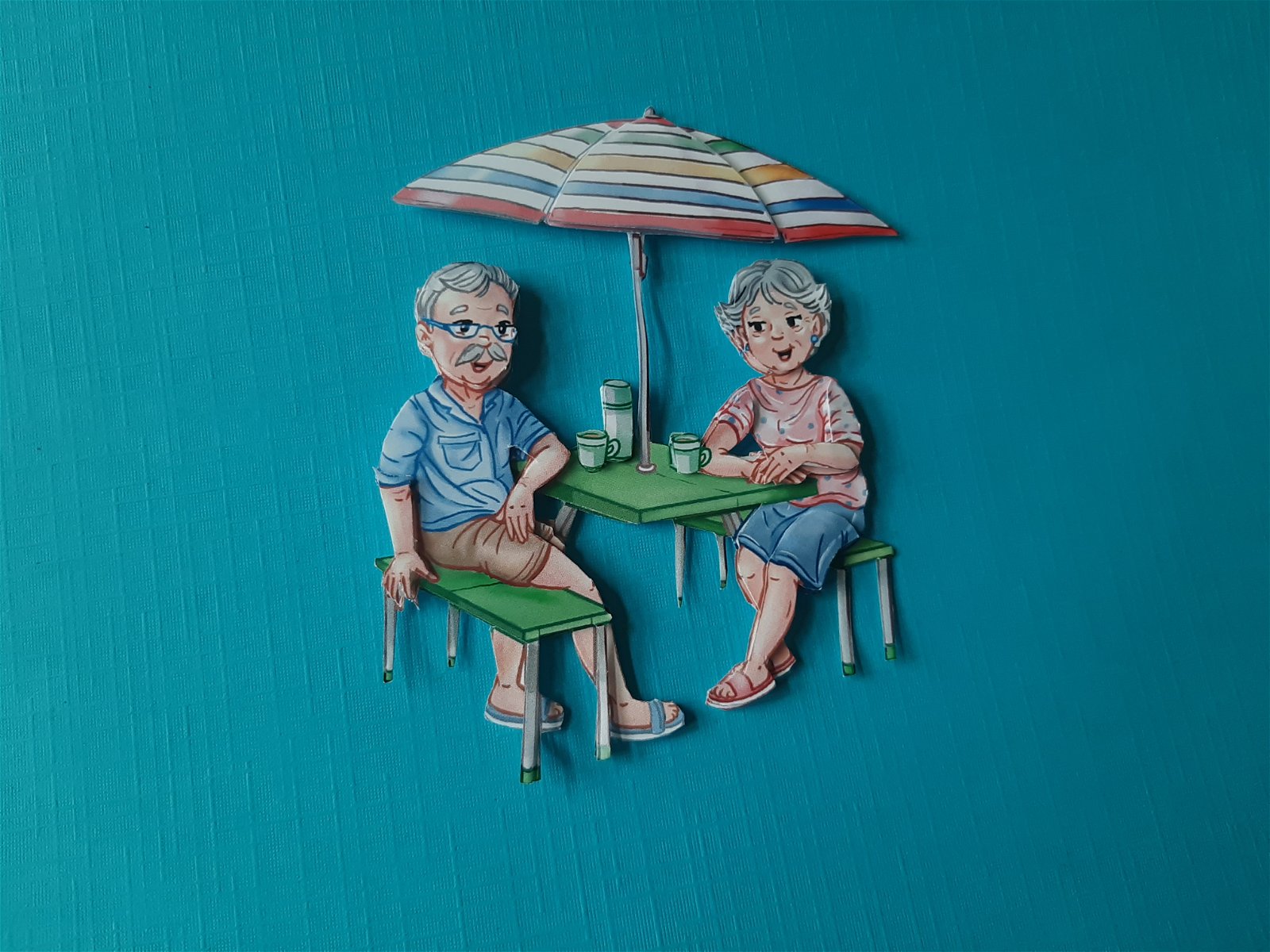 8 Nanna & grandpa / parasol - nr. 1