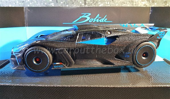 Bugatti Bolide blauw zwart 1:18 Bburago - 0