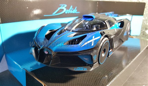 Bugatti Bolide blauw zwart 1:18 Bburago - 1