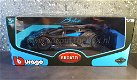 Bugatti Bolide blauw zwart 1:18 Bburago - 3 - Thumbnail