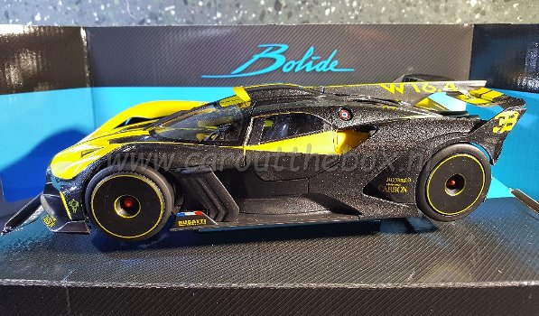 Bugatti Bolide geel zwart 1:18 Bburago - 0