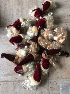 19 kerstmanballen & 2 kerstmannen +-30cm & retro kerstspullen  prijs OTK  +32495577180