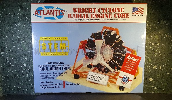 Wright cyclone radial engine 1:12 Atlantis - 0