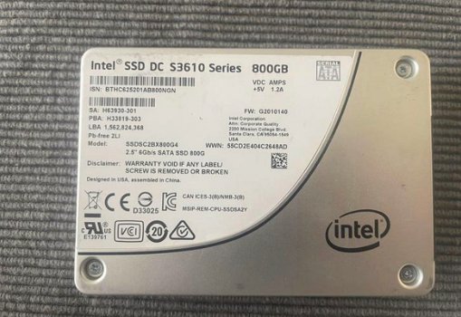 Intel ssd dc s3610 series 800gb 2 op voorraad prijs per stuk - 0