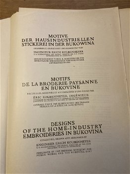 Motive der hausindustriellen Stickerei in der Bukowina. Uitgave augustus 1912 - 2