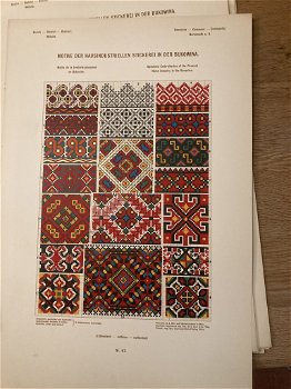 Motive der hausindustriellen Stickerei in der Bukowina. Uitgave augustus 1912 - 5