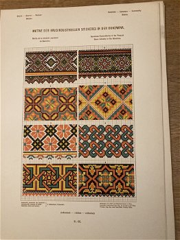 Designs of the home-industry embroderies in Bukovina. Published in August 1912. - 4