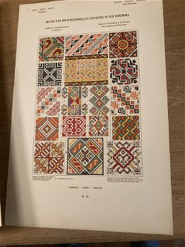 Designs of the home-industry embroderies in Bukovina. Published in August 1912. - 5