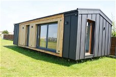 Stacaravan nieuw kopen Nordhorn wintervast caravan camping tinyhouse wonen camping