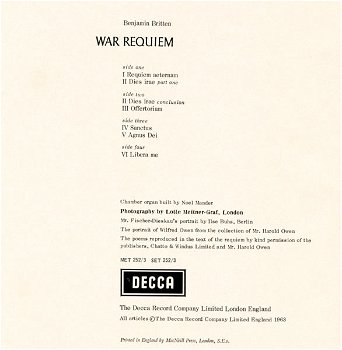 2-LP - Benjamin Britten - War Requiem - 1