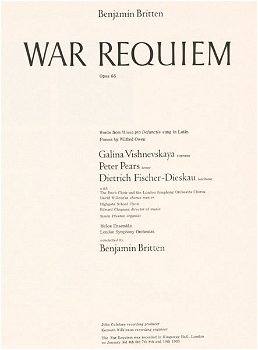 2-LP - Benjamin Britten - War Requiem - 2