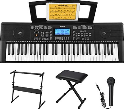 Donner Keyboard Piano 61 Key Piano Keyboard Full Size Electric Piano - 0